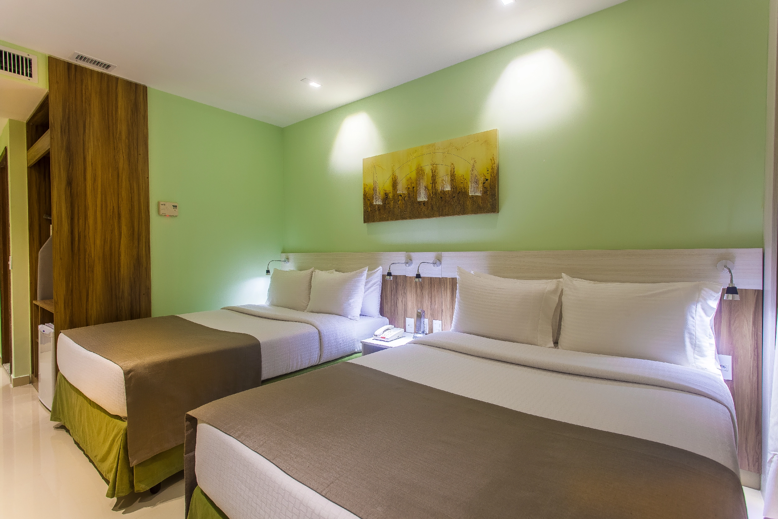 Acomodações - 2 camas de casal - Praiamar Arena - Hotel em Natal